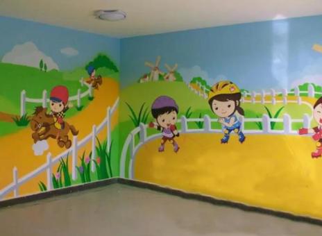 西畴幼儿园墙体彩绘制作流程及注意事项